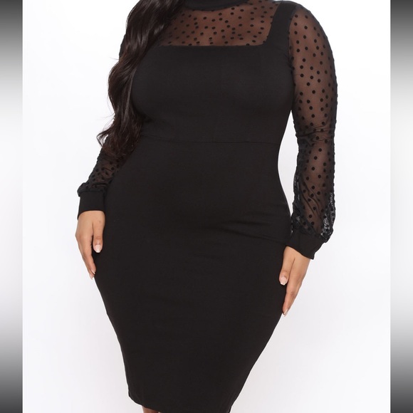 Fashion Nova Dresses & Skirts - Fashion Nova- Come My Way Midi Dress Black 3x